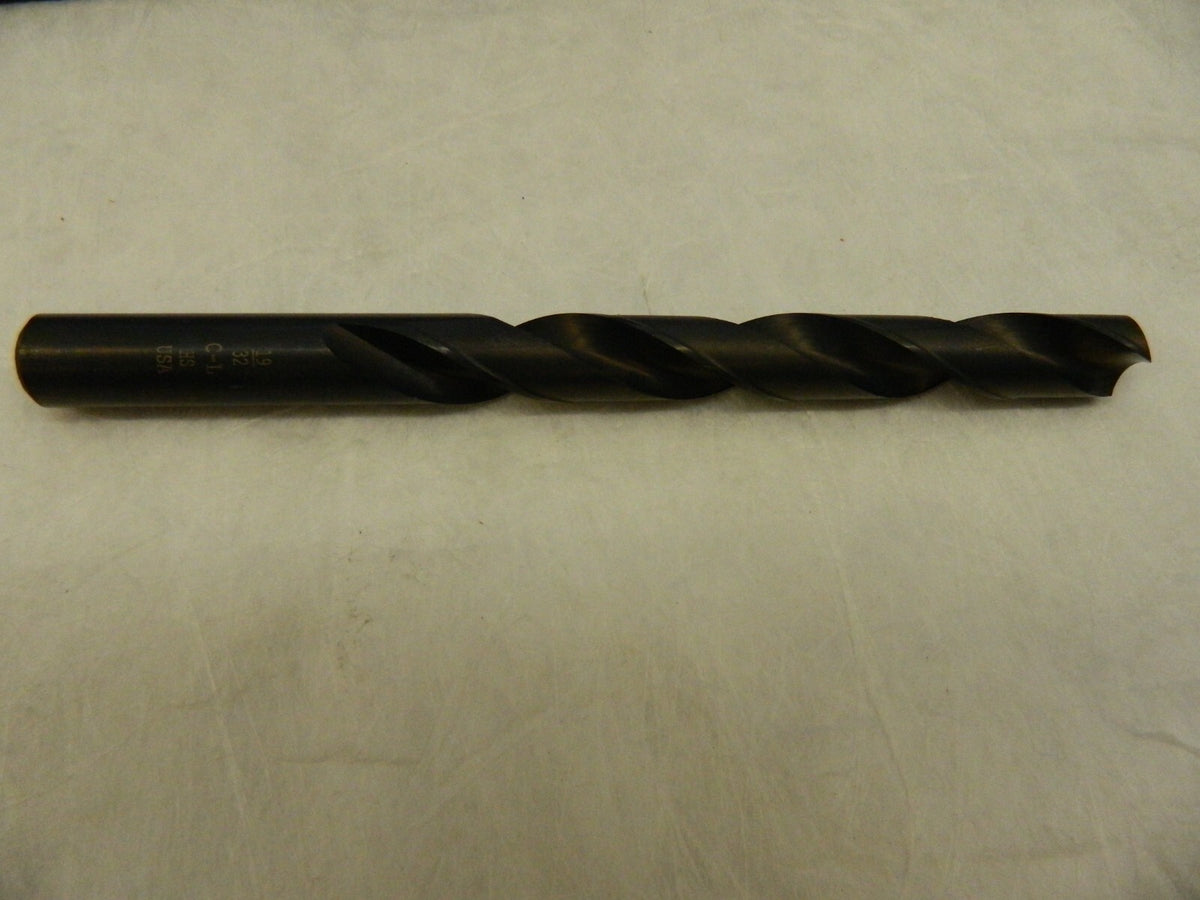 CHICAGO-LATROBE Jobber Length Drill Bit: 0.5938 Dia, 118 ° HSS 44038