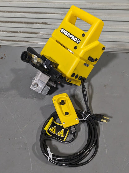 Enerpac Electric Hydraulic Pump 3-Way 2-Pos Valve 10000 PSI 115v PUJ1201B Damage