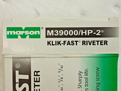 Marson Right Angle Head Hand Riveter M39000