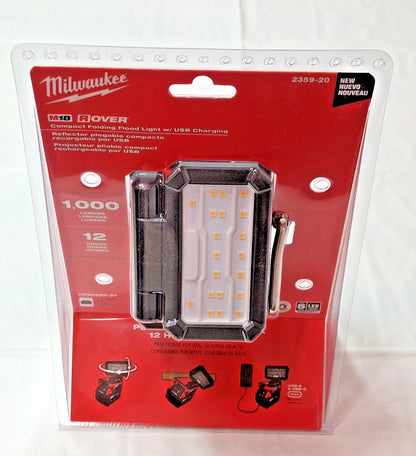 Milwaukee Compact Folding Flood Light M18 ROVER w/ USB Charging 2359-20