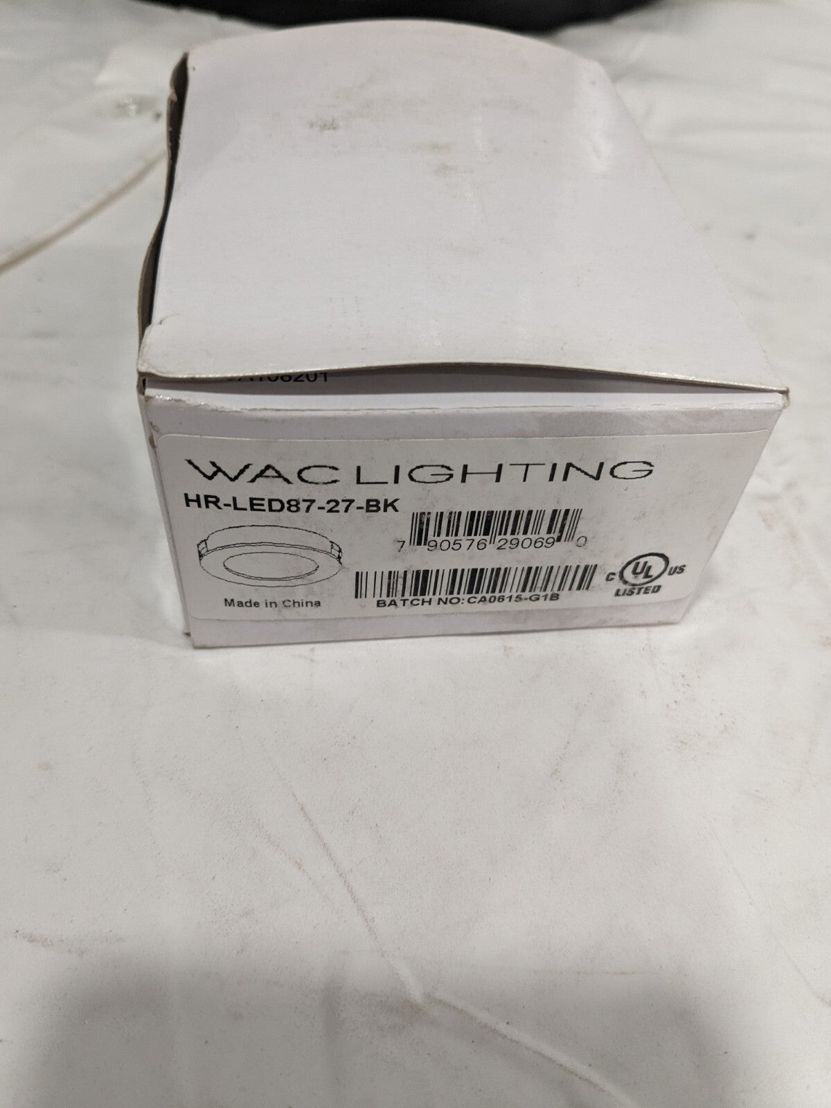 WAC Lighting Round LED Button Light Black HR-LED87-27-BK