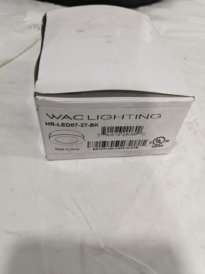 WAC Lighting Round LED Button Light Black HR-LED87-27-BK