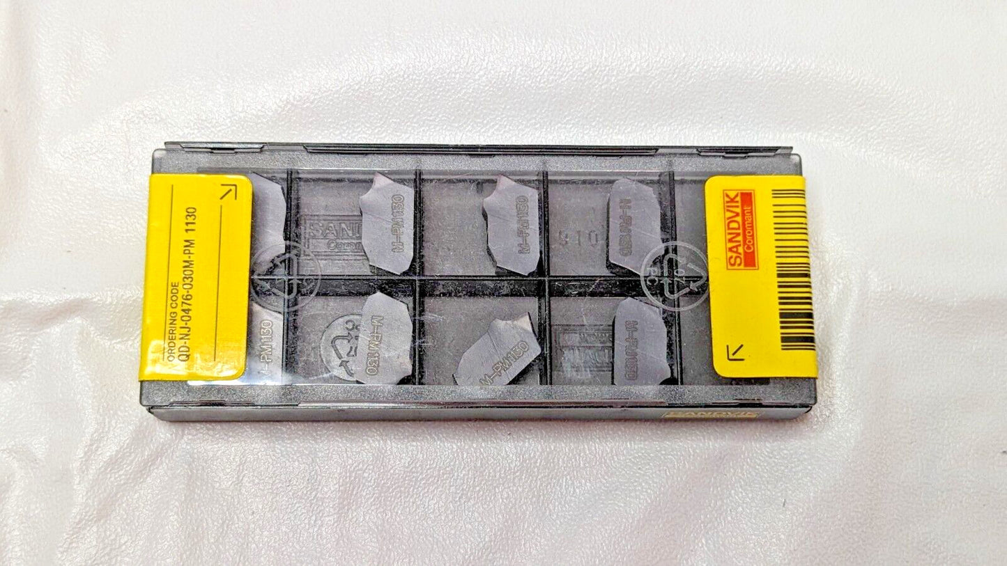 Sandvik Coromant Carbide Grooving Inserts QD-NJ0476-030M-PM 1130 QTY 10 6974882