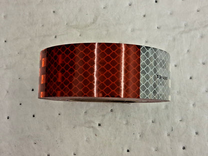 3M Red/White Reflective OSHA Conspicuity Tape 1-1/2" Wide 7100175825