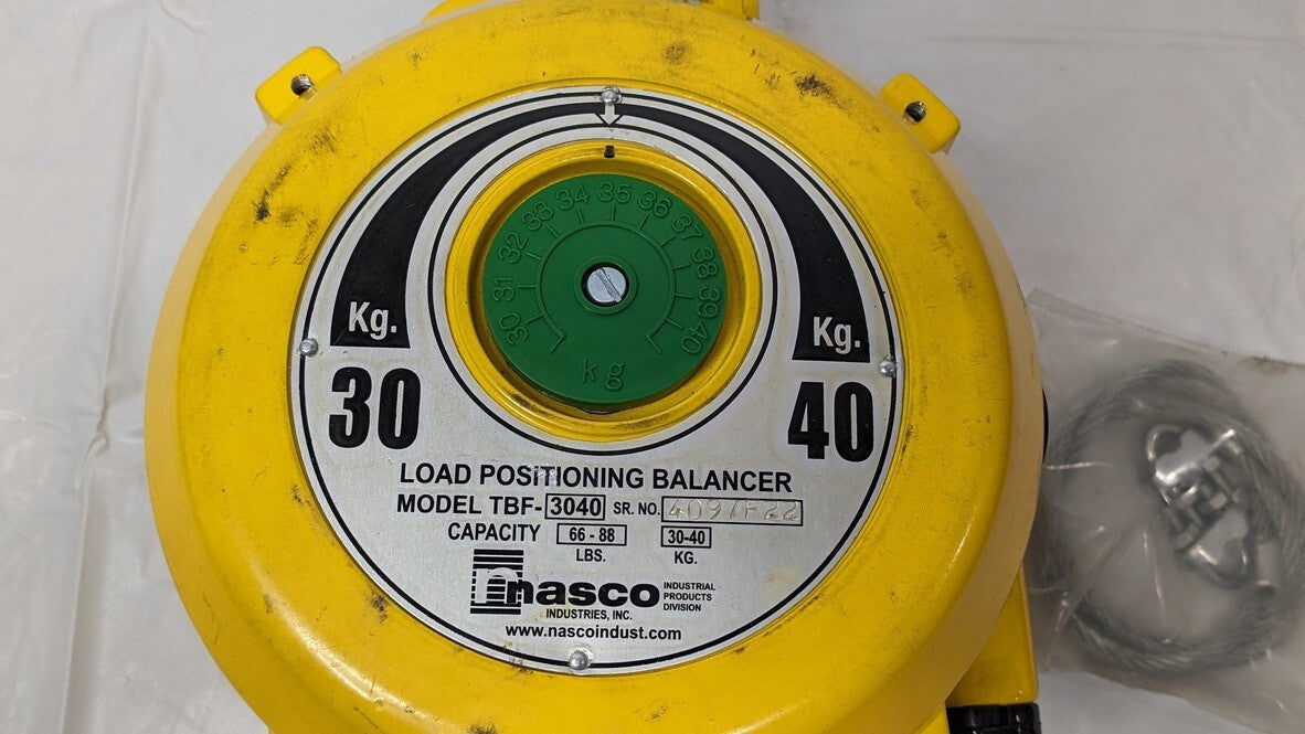 Nasco Tool Balancer 66 - 88 Lb Max Load 5Ft Cable Length TBF-3040 PARTS/REPAIR