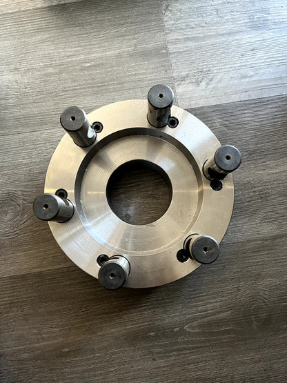 Pratt Lathe Chuck Adapter Back Plate: 10" Chuck, for Self-Centering Chucks