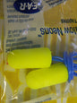 3M  Pack Disposable, Corded, 33 dB Earplugs QTY 200. 7000002306