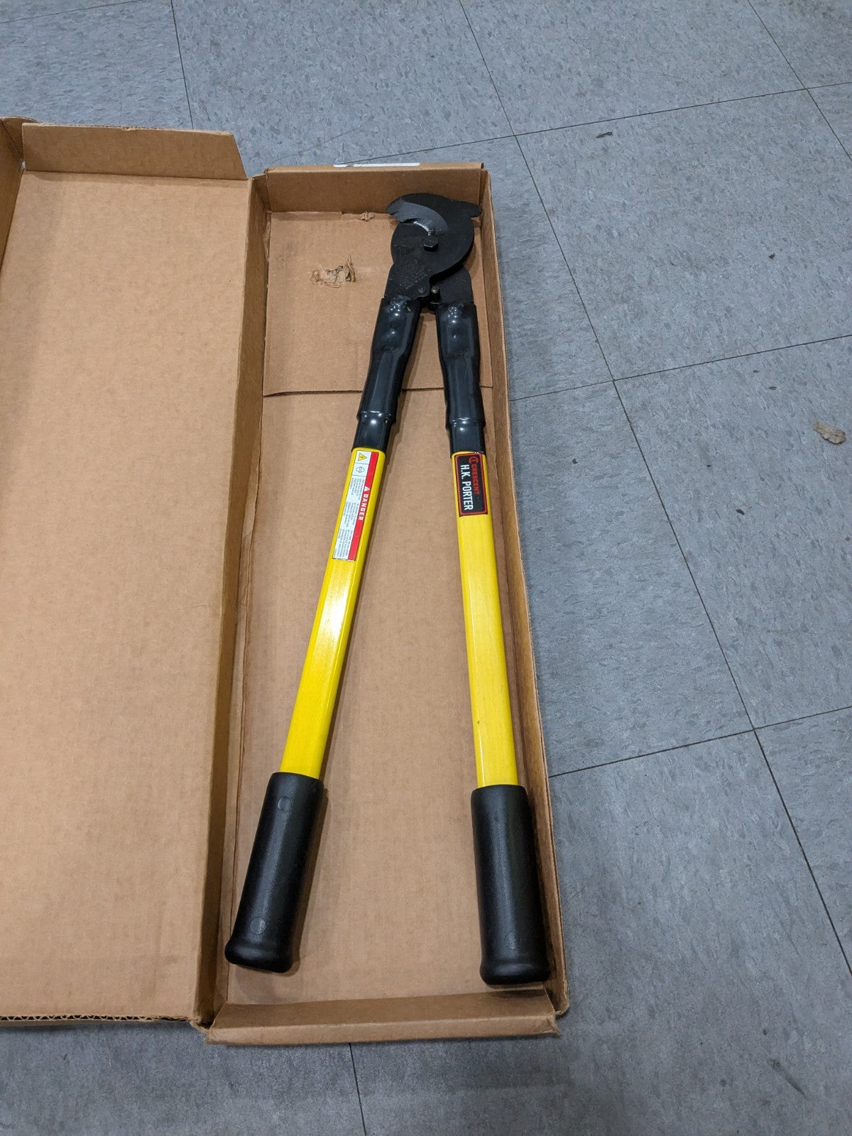 H.K. Porter Cable Cutter: Rubber Handle, 25-1/2" OAL 0290FCS