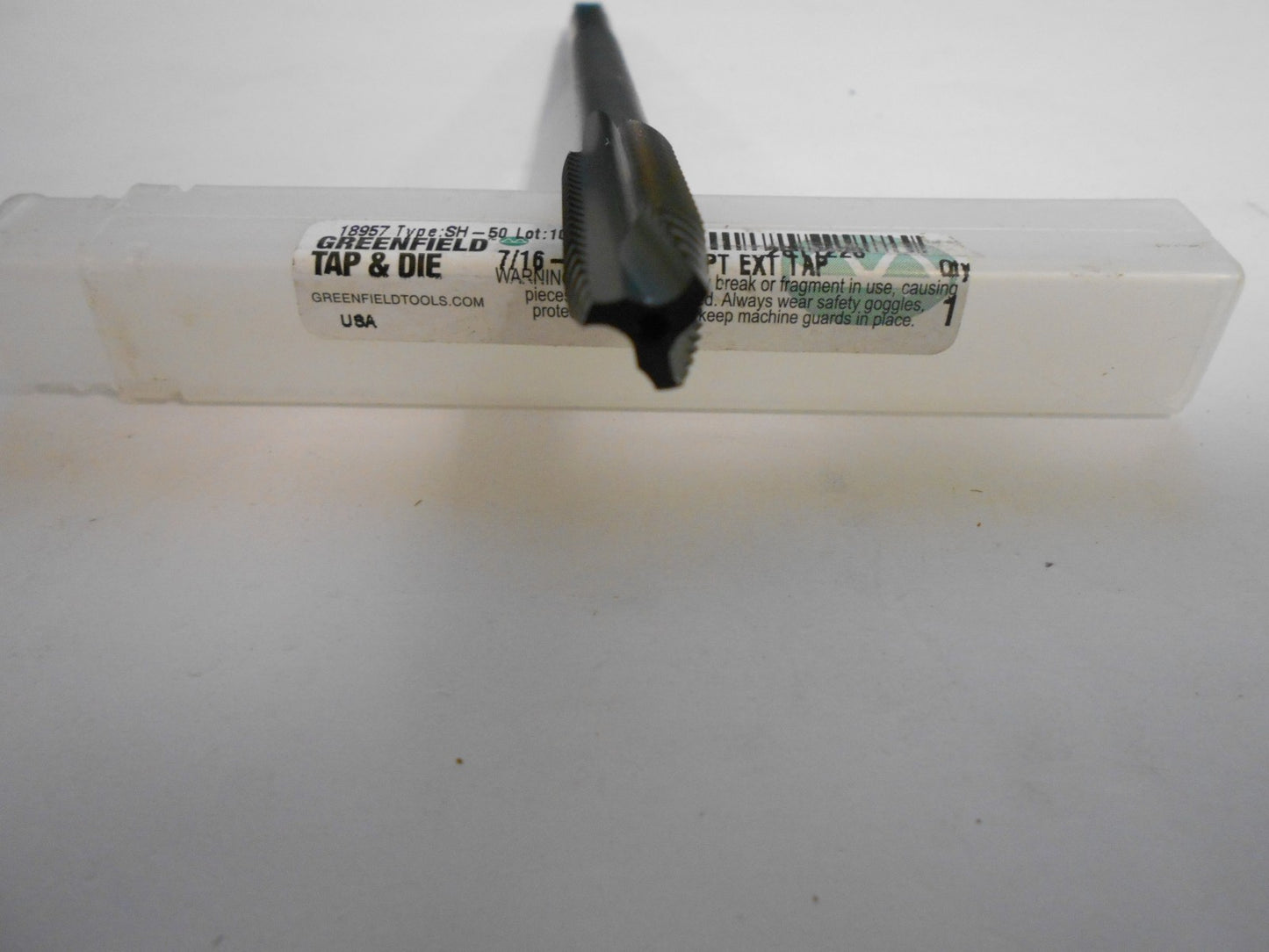 Greenfield H3 7/16"-14 UNC Plug Chamfer HSS Spiral Point Tap QTY 3  18957