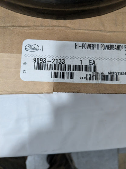 Gates 2/B133 Hi-Power II Powerband Banded V-Belt 9093-2133