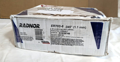Randor ES70S-6 Carbon Steel Mig Wire 0.045"  44lb  12" Spool  ED028749