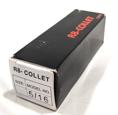 R8 Round Collet  5/16" Bore  7/16-20 Drawbar Thread  Steel  231-4720