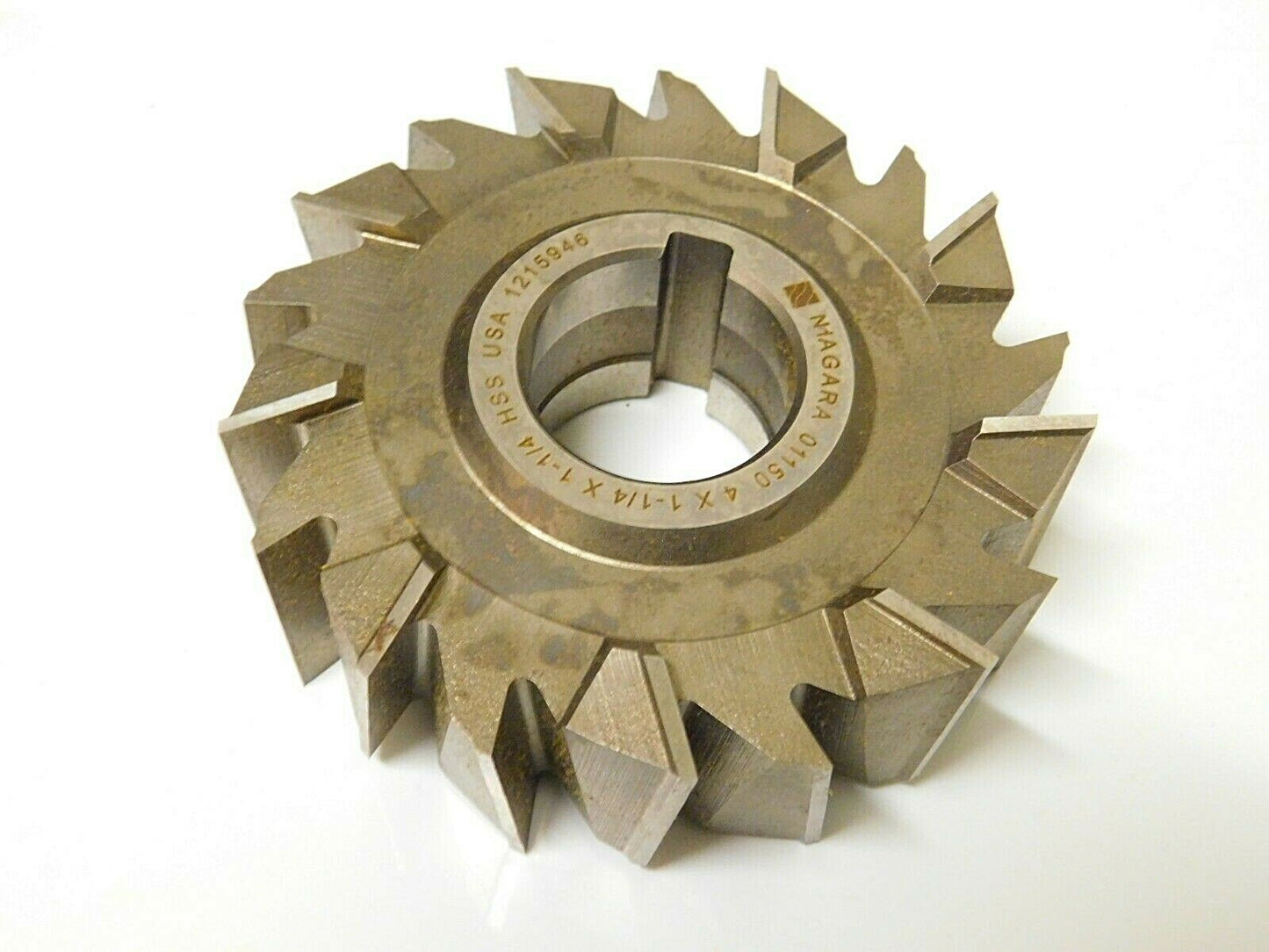 Niagara Cutter Milling Cutter HSS Staggered Tooth 4" D x 1-1/4" W 18T