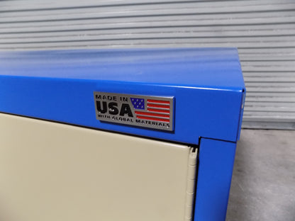 Vidmar Industrial 2-Door Storage Cabinet 60 x 27 x 27 LOCKED SHUT w/ NO KEYS
