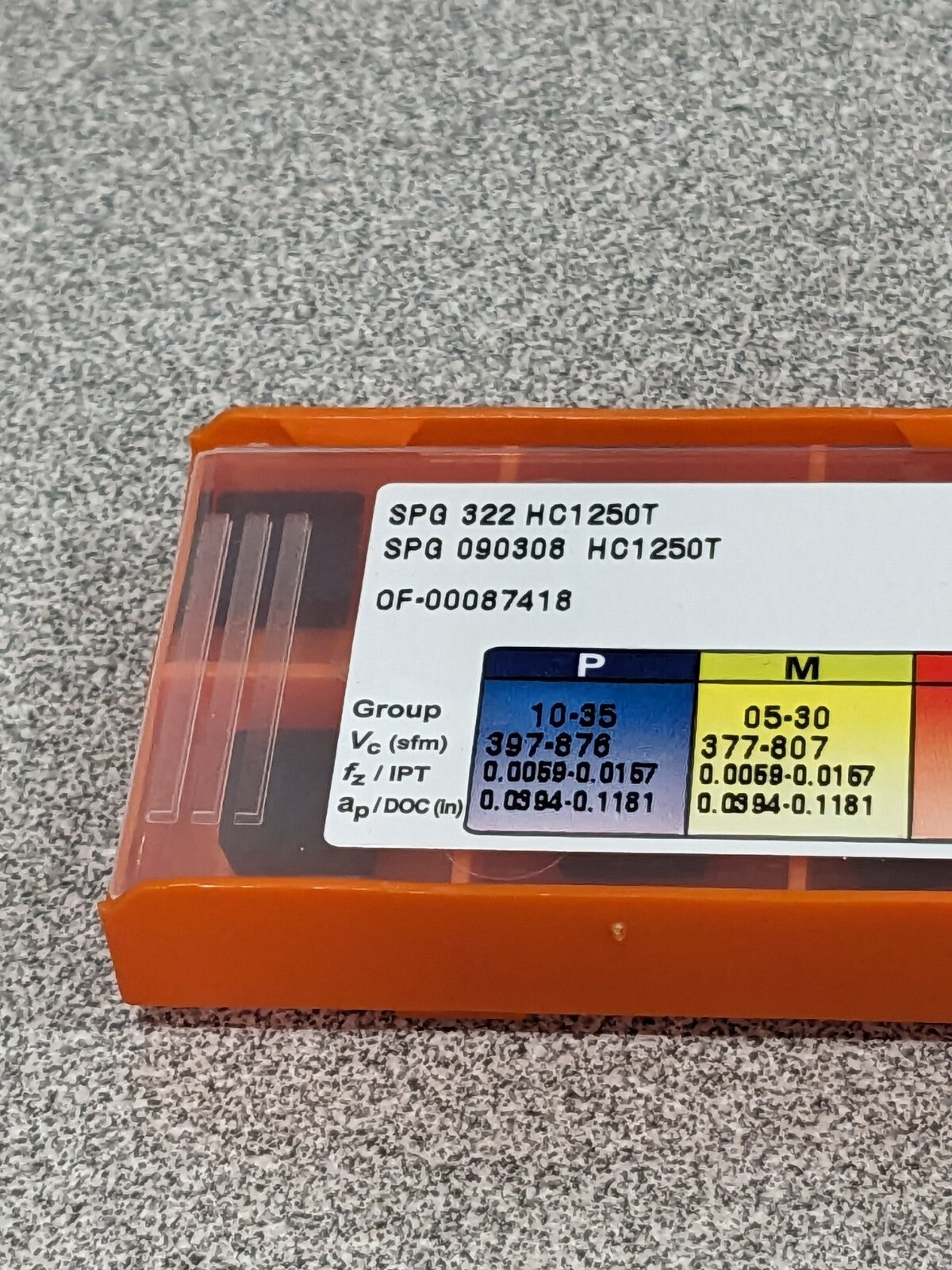 HERTEL Turning Insert: SPG322 HC1250T, Solid Carbide Qty 10 42804195