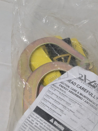 PRO-SAFE 2 Leg Locking Snap Hook Harness 6 ft. 350 Lb Cap. PS-SA-LN17