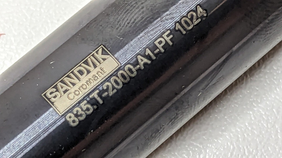 Sandvik Coromant Carbide Chucking Reamer 20mm Diam 835.T-2000-A1-PF 1024 6267000