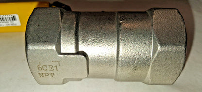 Legend Valve Standard Ball Valve 1" Pip Standard Port Stainless Steel 113-125