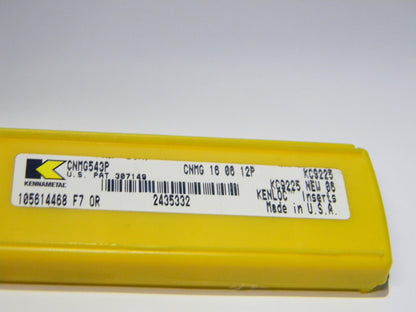 Kennametal Kenloc Turning Inserts CNMG543P Grade KC9225 Qty 5 2435332