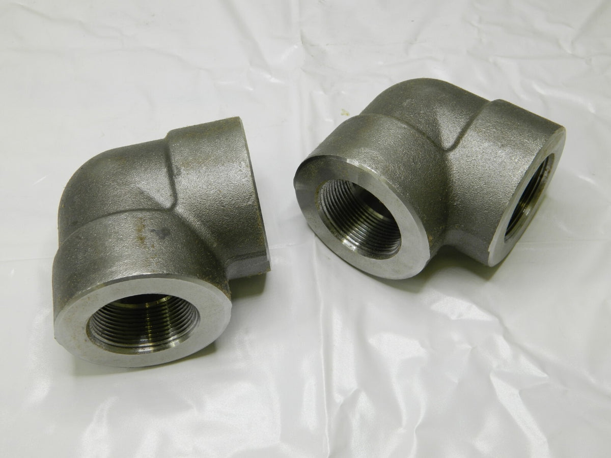 90 ° Elbow: 1-1/2 Forged Carbon Steel, Class 3000 Qty 2 -12145-7
