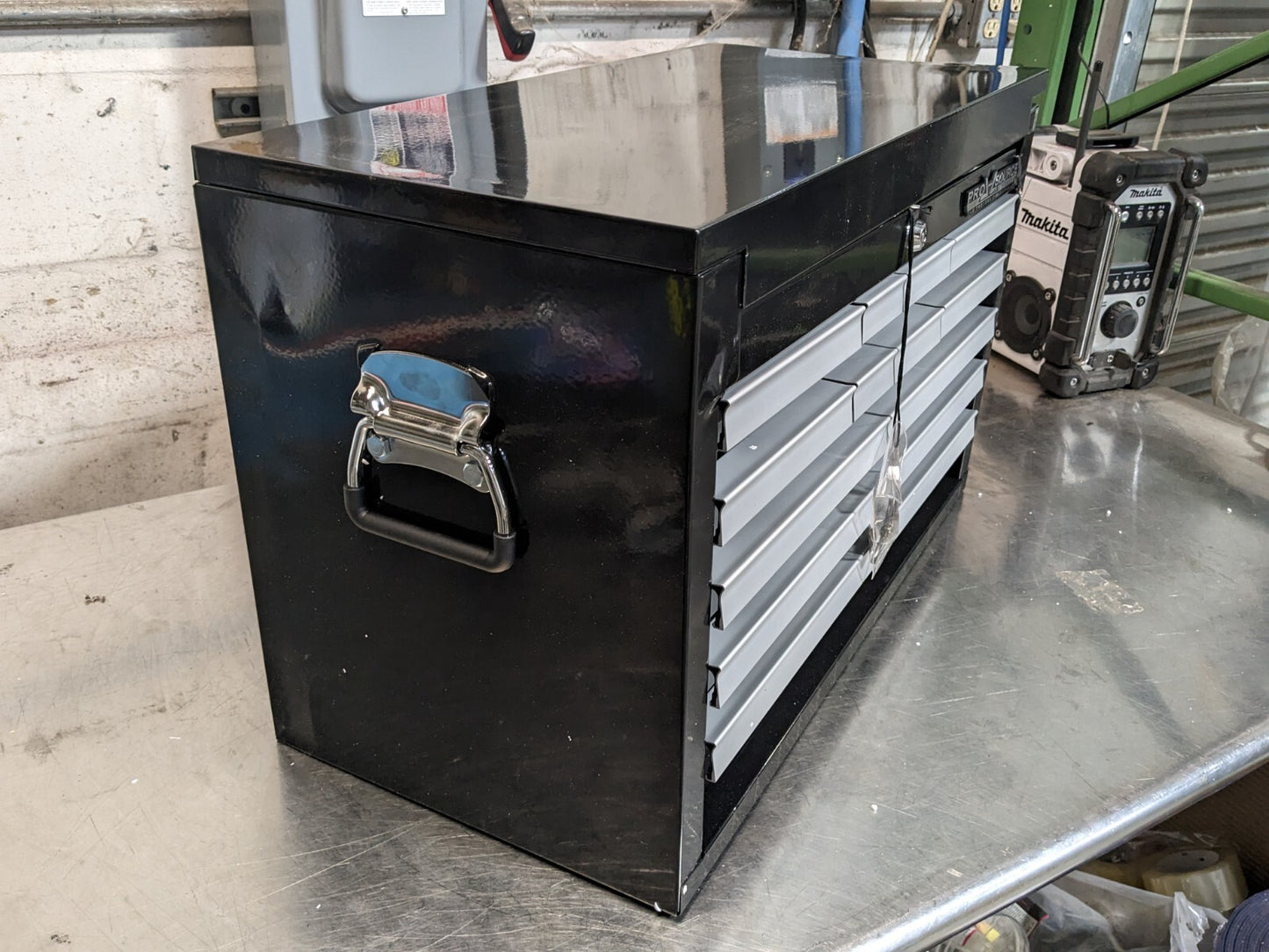 Pro Source Top Chest Tool Box 9 Drawer 26 x 18 x 16 Steel Black SCRATCH N DENT