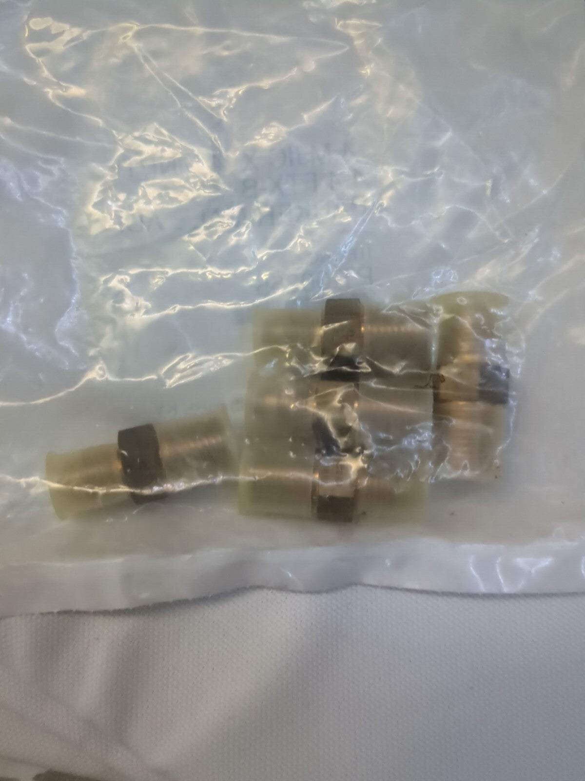 PARKER 5pk Brass Flared Tube Male Adapter: 1/4" OD PT-00255