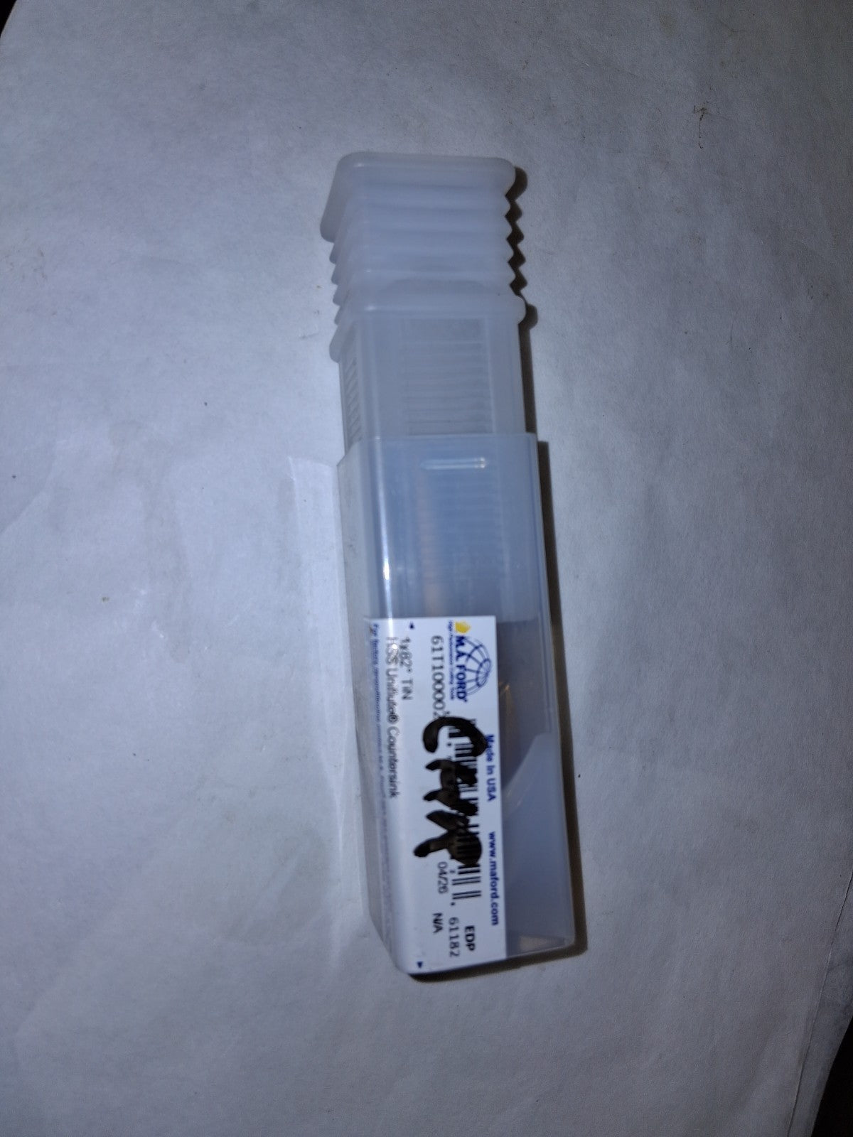 M.A. Ford Countersink 1" Head Dia 82 deg Included Angle 1 FL HSS 61T100002