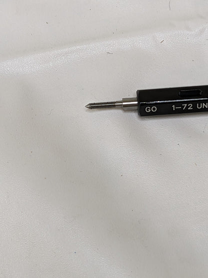 SPI Plug Thread Gage: #1-72 Thread, 2B, Go & No Go 34-341-8