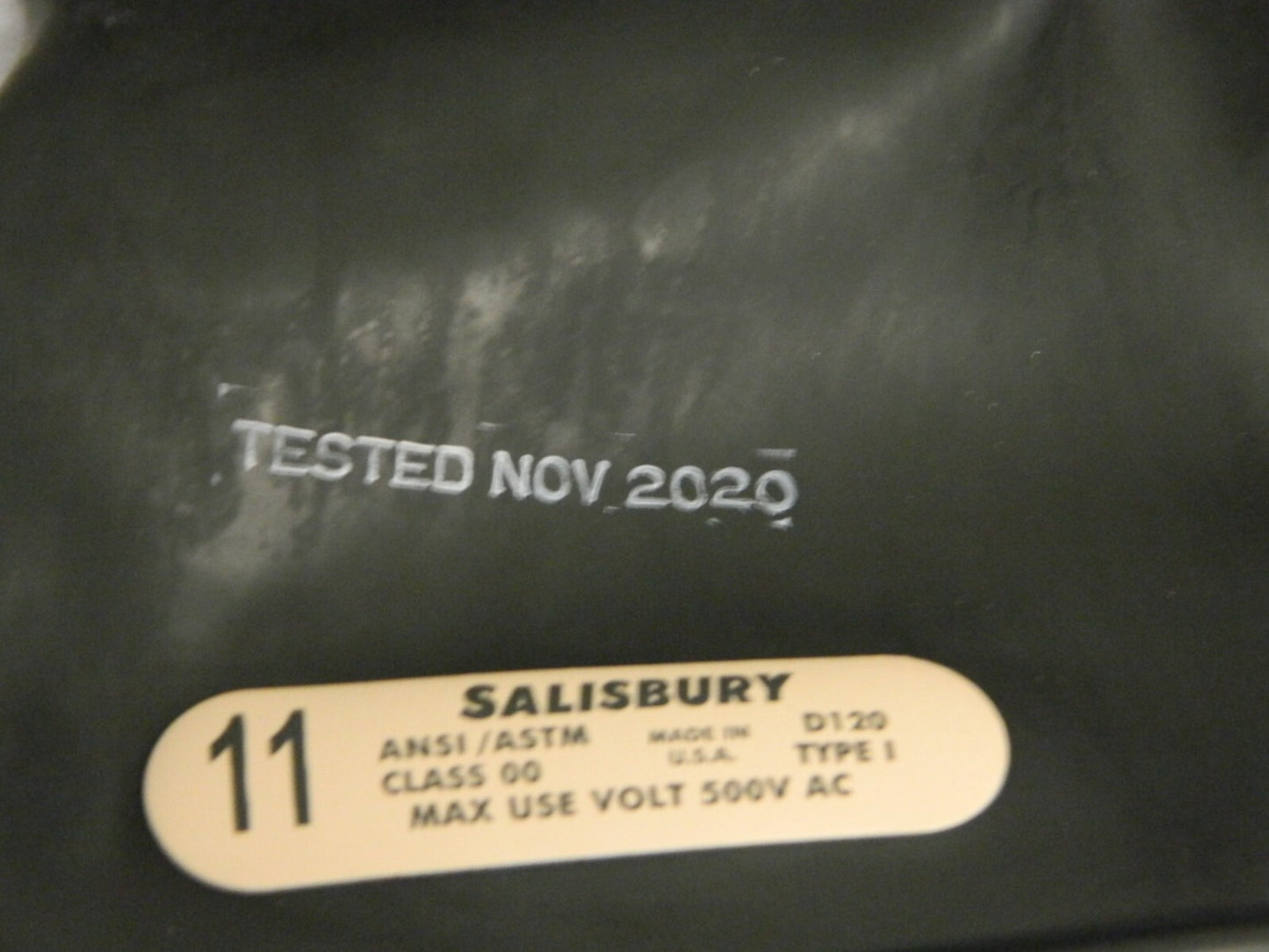 Salisbury Rubber Lineman's Glove Class 00 Size 2XL (11) 11" Long E0011