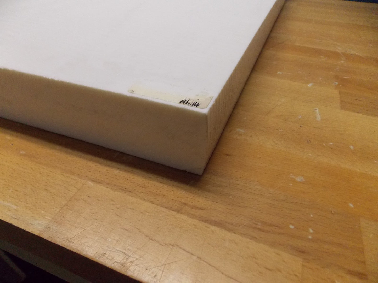 Professional Polyester Plastic Sheet 24" x 24" x 2" Natural Color