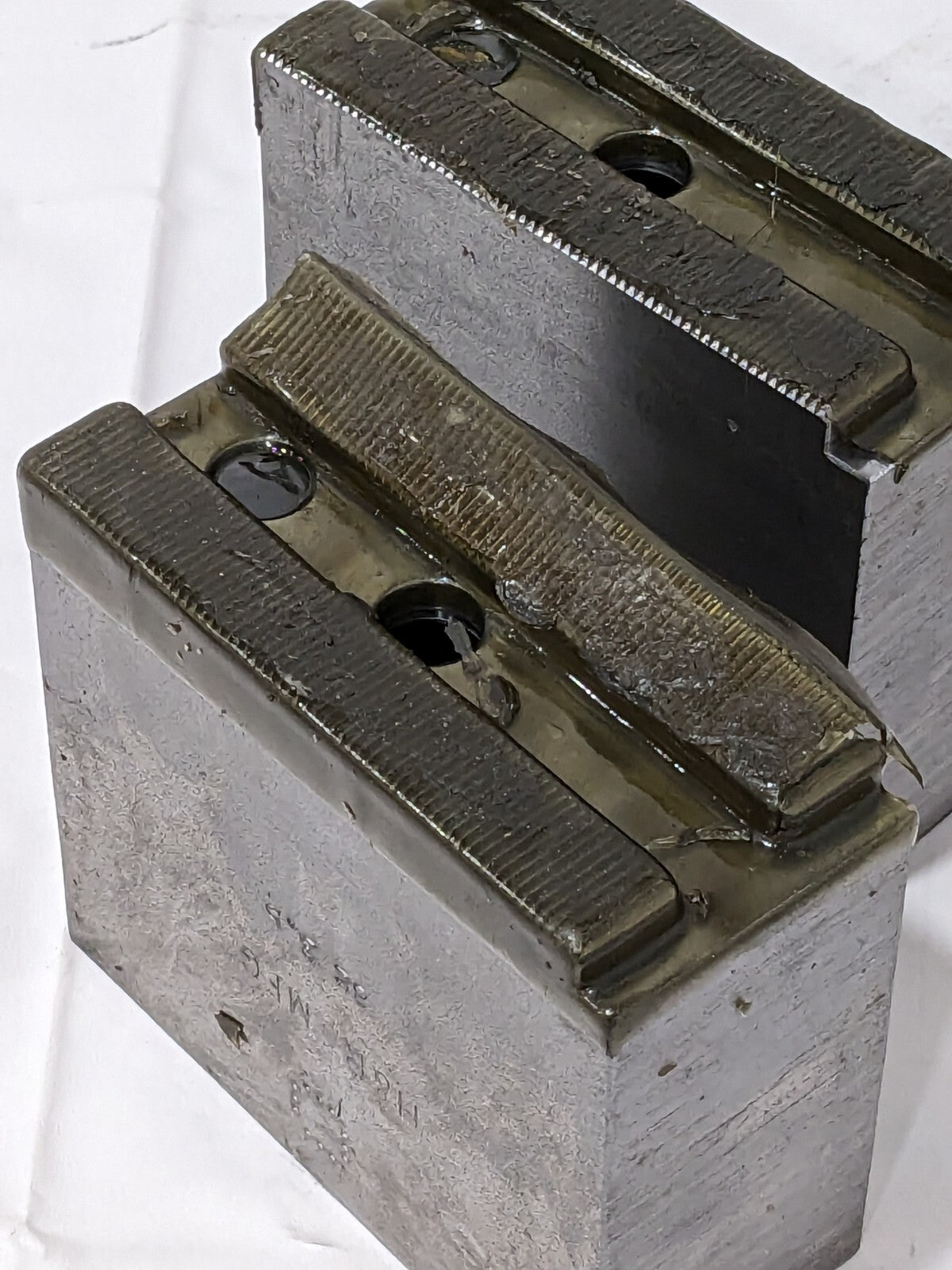H & R Mfg Square Soft Lathe Chuck Jaw 1.5mm x 60° Serrated Qty 2 HR-82-3.5