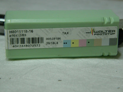 Walter-Prototyp Solid Carbide Ball End Mill16mm Diam 32mm LOC 4 Flute 5083733