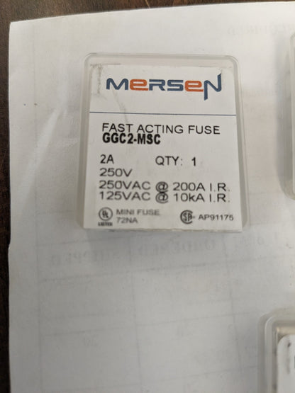 FERRAZ SHAWMUT Cylindrical Fast-Acting Fuse 30pk 2 A 1/4 Dia GGC2-MSC