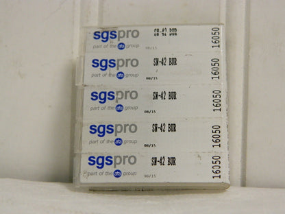 SGS Pro Inverted Cone Burr 1/8" Cut Diam 1/8" Shank Diam 10° Qty 5 160