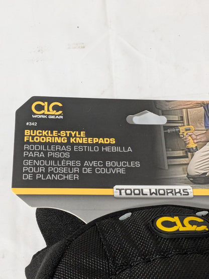 CLC 1 Pair Knee Pads: 2 Strap, Polyester Cap, Buckle Closure, Universa 342