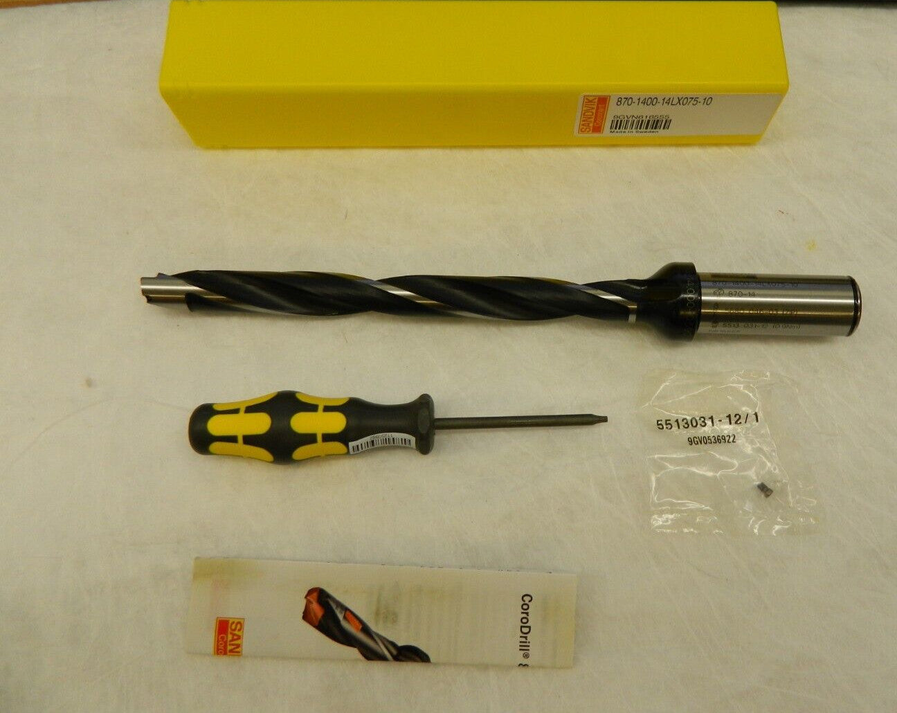 SANDVIK COROMANT Replaceable Tip Drill 14-4.99mm Drill Dia Flange Shank 6341285