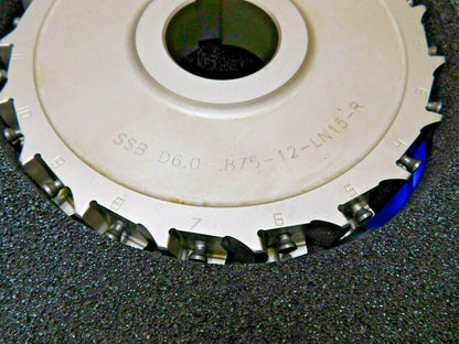 Iscar Indexable Slotting Cutter 6" Diam 19 Teeth SSB D6.0-.875-12-LN15-R 31