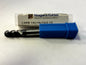 NIAGARA N09409 1/4" Size, 1/2" LOC, 4 Flute, Solid Carbide Ball End Mi