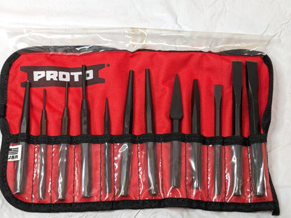 Proto 12 Piece Punch Chisel Set W/ Pouch J2