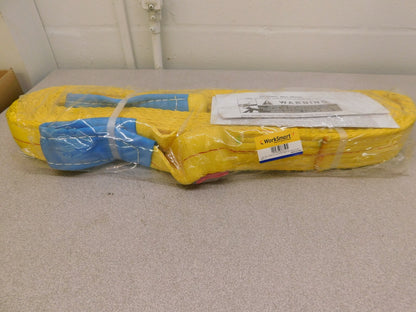 WorkSmart 2 Ply Polyester Web Sling 20' x 2"  6,400 Lb Vert. Cap WS-MH-SLNG1-213