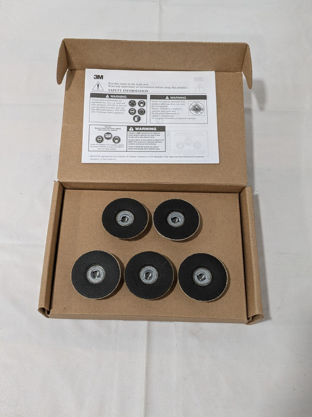 3M Disc Backing Pad: 2" Dia, Quick-Change Type R Box of 5 7000000441