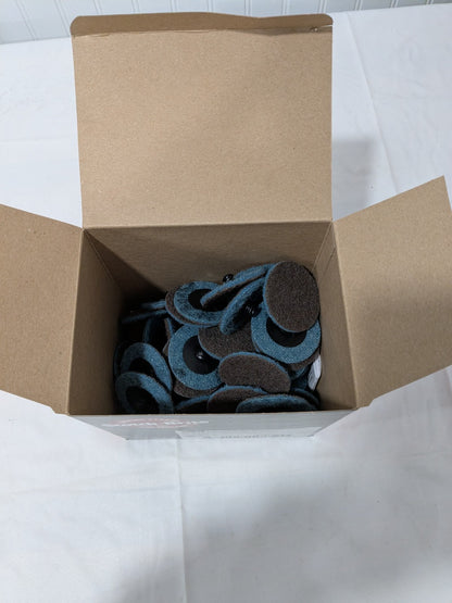 3M Quick-Change Disc: Roloc TR, 2" Dia, AO, Non-Woven Box of 50 7100075708