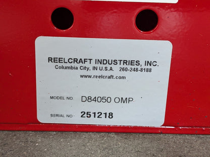 ReelCraft Heavy Duty Dual Pedestal Hose Reel 50 Ft. x 1 In. 1275 PSI Max.