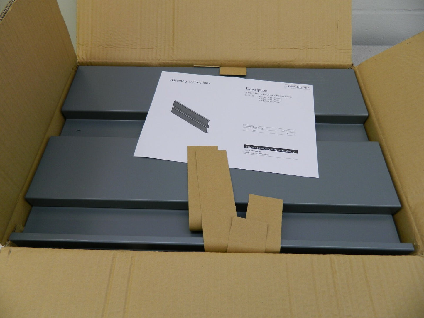 WorkSmart Open Shelving Accessory/Component 96" Wide 43956267