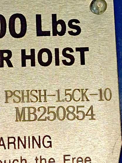 Pro-Source Manual Lever Hoist 3000lb Capacity PSHSH-1.5CK-10