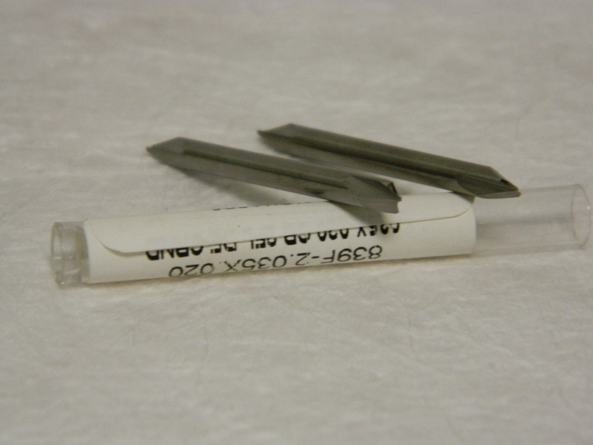 Richards Carbide COR RND EM .035" RAD x .020" PILOT 2 FL QTY 2 839F-2.035X.020