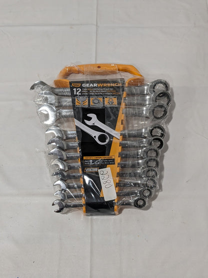 GEARWRENCH Combination Wrench Set: 11 Pc, 8 mm - 19 mm 9412 INCOMPLETE