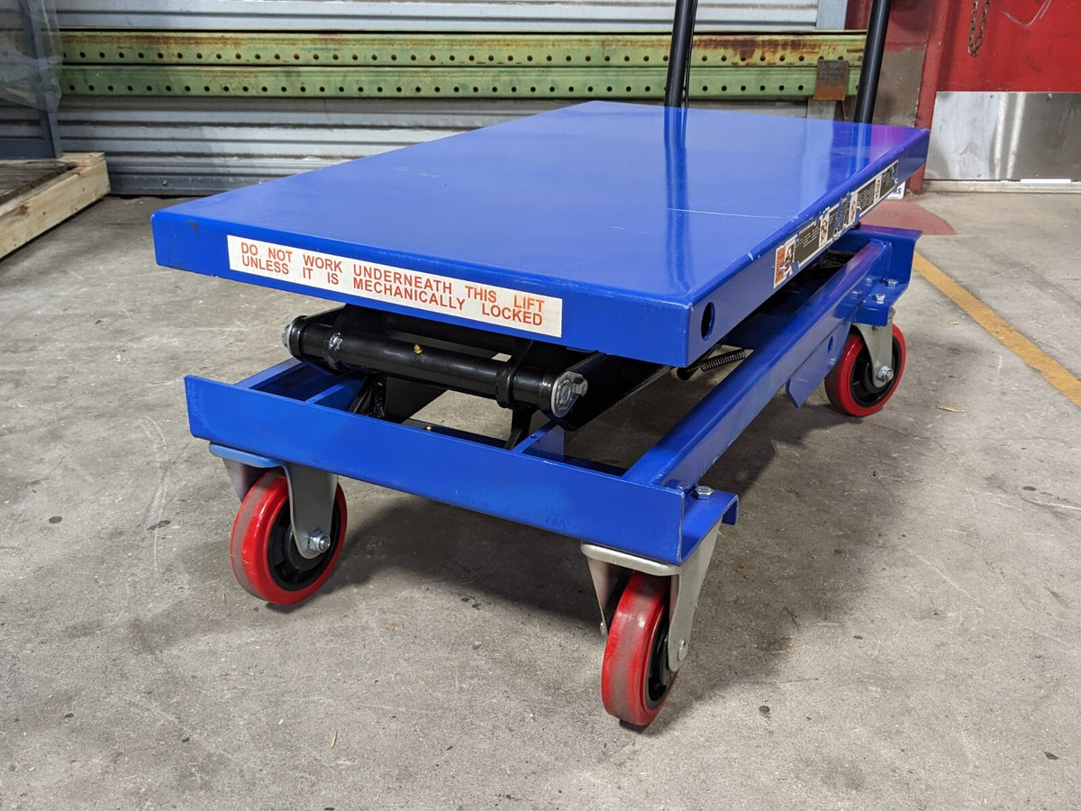 Pro Source Hydraulic Scissor Lift Cart 800 lb. Capacity 35" x 20" Plat