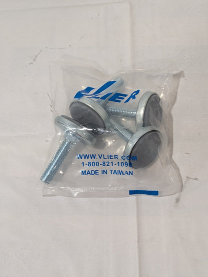 Vlier Studded Leveling Mount: 300 lb Load Capacity, 2" Base, Pack of 4 FSE306S