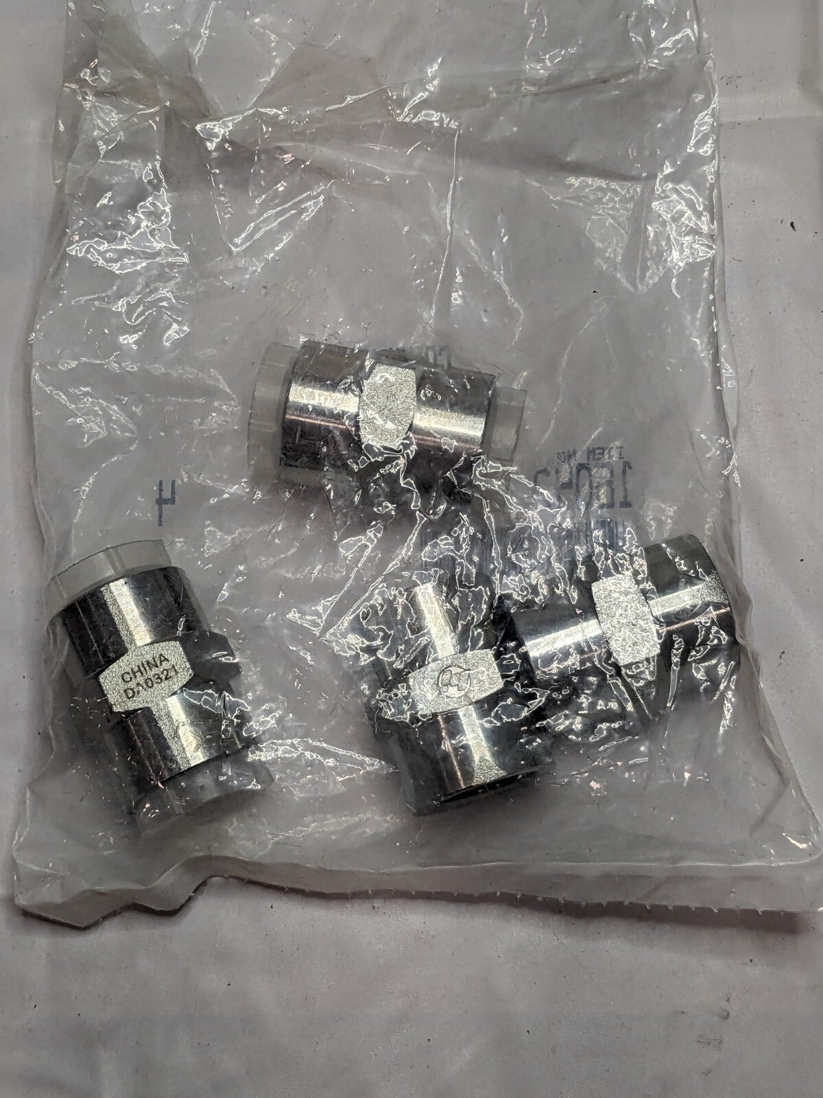 BRENNAN Industrial Pipe Coupling: 1/2 x 1/2 Female, FNPT x FNPT Qty 4 BD-16042